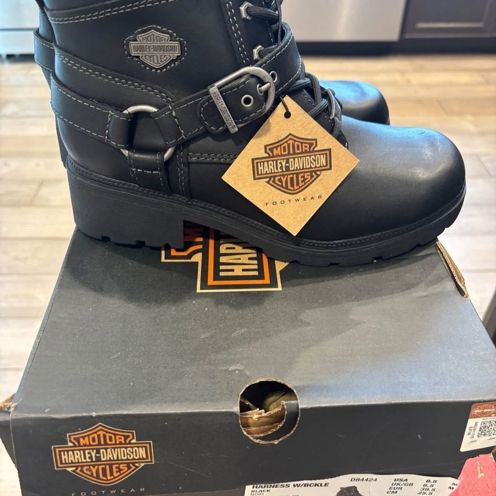 Harley-Davidson Women's Black Moto Boots - Picture 7 of 7